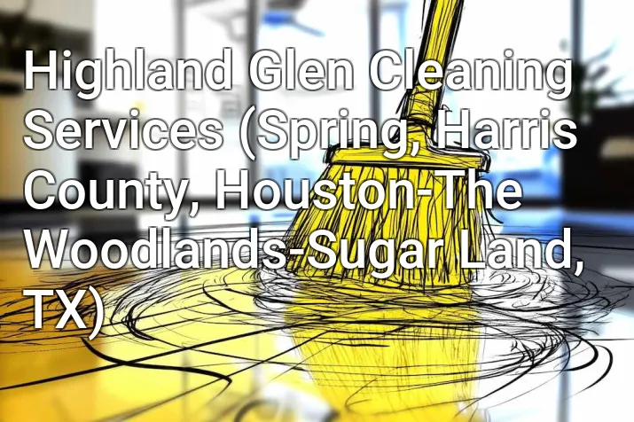 Highland Glen Cleaning Services (Spring, Harris County, Houston-The Woodlands-Sugar Land, TX)