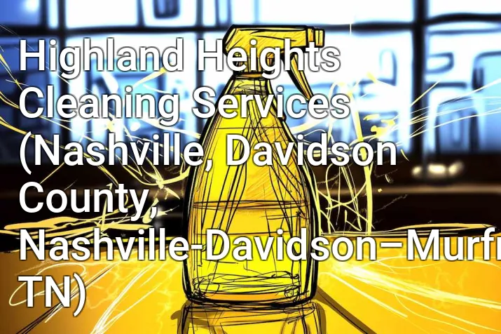 Highland Heights Cleaning Services (Nashville, Davidson County, Nashville-Davidson–Murfreesboro–Franklin, TN)