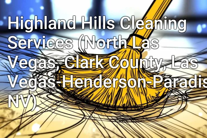 Highland Hills Cleaning Services (North Las Vegas, Clark County, Las Vegas-Henderson-Paradise, NV)