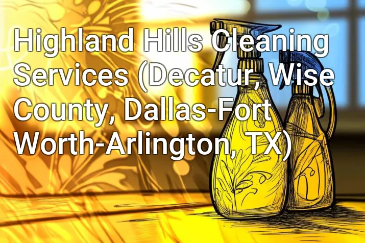 Highland Hills Cleaning Services (Decatur, Wise County, Dallas-Fort Worth-Arlington, TX)