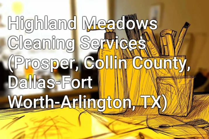 Highland Meadows Cleaning Services (Prosper, Collin County, Dallas-Fort Worth-Arlington, TX)