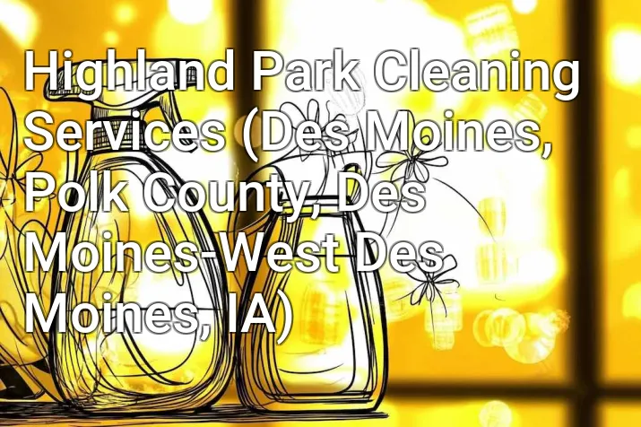 Highland Park Cleaning Services (Des Moines, Polk County, Des Moines-West Des Moines, IA)