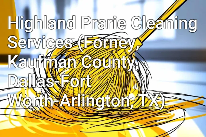 Highland Prarie Cleaning Services (Forney, Kaufman County, Dallas-Fort Worth-Arlington, TX)