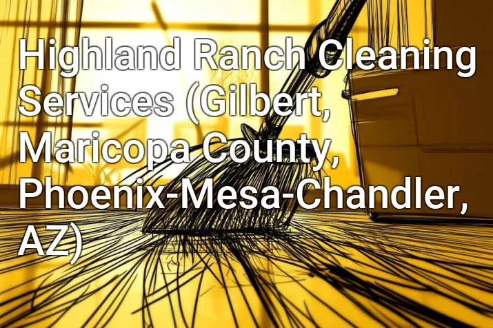Highland Ranch Cleaning Services (Gilbert, Maricopa County, Phoenix-Mesa-Chandler, AZ)