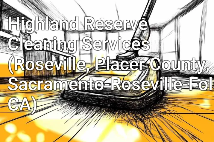 Highland Reserve Cleaning Services (Roseville, Placer County, Sacramento-Roseville-Folsom, CA)