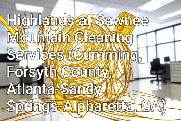 Highlands at Sawnee Mountain Cleaning Services (Cumming, Forsyth County, Atlanta-Sandy Springs-Alpharetta, GA)
