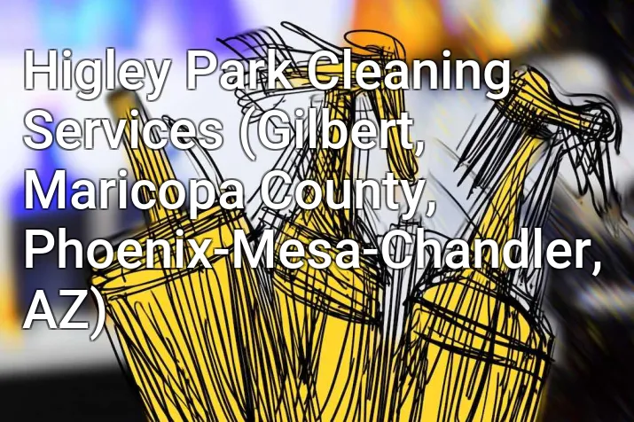 Higley Park Cleaning Services (Gilbert, Maricopa County, Phoenix-Mesa-Chandler, AZ)