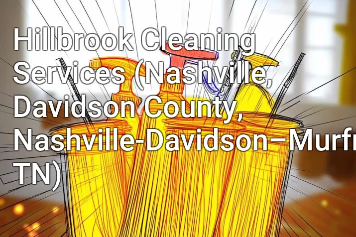 Hillbrook Cleaning Services (Nashville, Davidson County, Nashville-Davidson–Murfreesboro–Franklin, TN)