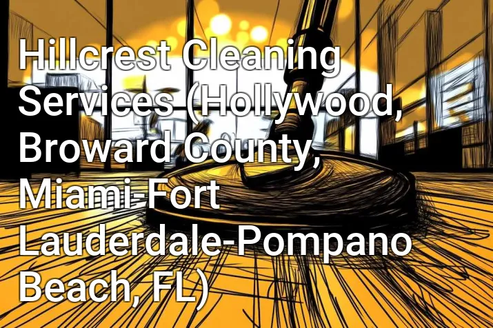 Hillcrest Cleaning Services (Hollywood, Broward County, Miami-Fort Lauderdale-Pompano Beach, FL)