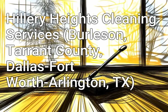 Hillery Heights Cleaning Services (Burleson, Tarrant County, Dallas-Fort Worth-Arlington, TX)