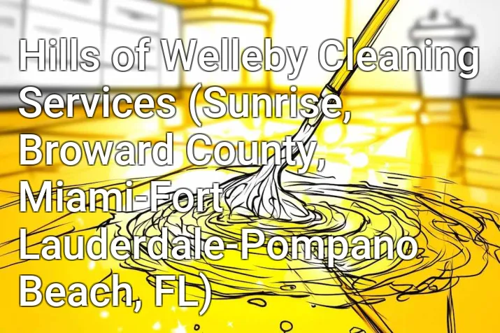 Hills of Welleby Cleaning Services (Sunrise, Broward County, Miami-Fort Lauderdale-Pompano Beach, FL)