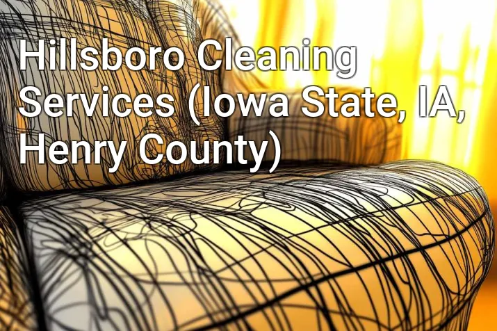 Hillsboro Cleaning Services (Iowa State, IA, Henry County)