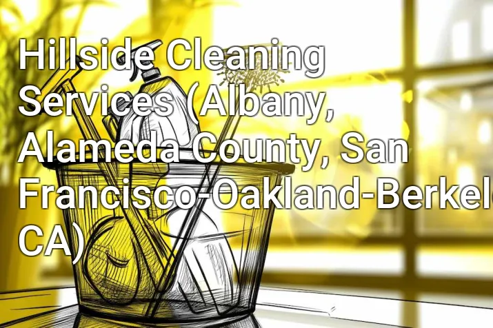 Hillside Cleaning Services (Albany, Alameda County, San Francisco-Oakland-Berkeley, CA)