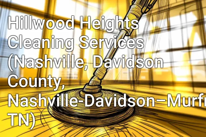 Hillwood Heights Cleaning Services (Nashville, Davidson County, Nashville-Davidson–Murfreesboro–Franklin, TN)