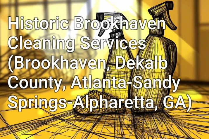 Historic Brookhaven Cleaning Services (Brookhaven, Dekalb County, Atlanta-Sandy Springs-Alpharetta, GA)
