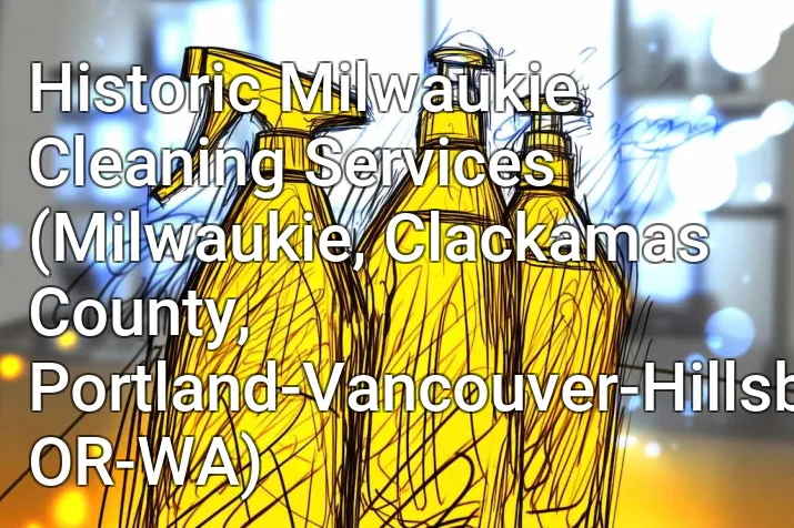 Historic Milwaukie Cleaning Services (Milwaukie, Clackamas County, Portland-Vancouver-Hillsboro, OR-WA)