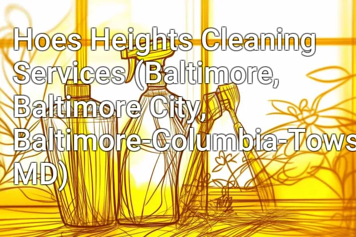 Hoes Heights Cleaning Services (Baltimore, Baltimore City, Baltimore-Columbia-Towson, MD)