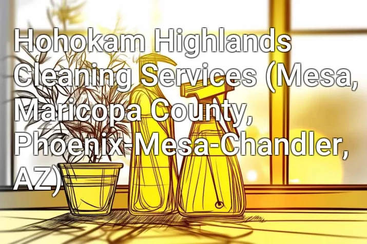 Hohokam Highlands Cleaning Services (Mesa, Maricopa County, Phoenix-Mesa-Chandler, AZ)
