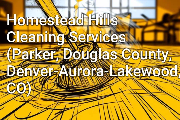 Homestead Hills Cleaning Services (Parker, Douglas County, Denver-Aurora-Lakewood, CO)