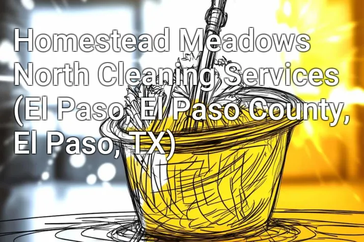 Homestead Meadows North Cleaning Services (El Paso, El Paso County, El Paso, TX)