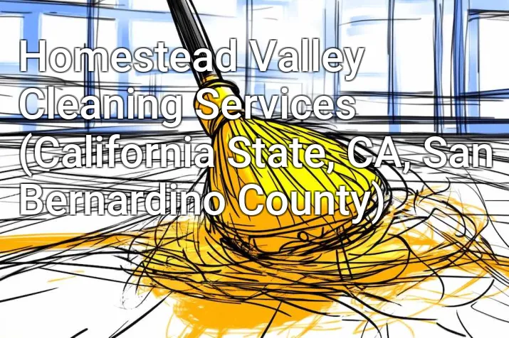 Homestead Valley Cleaning Services (California State, CA, San Bernardino County)