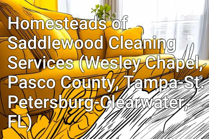Homesteads of Saddlewood Cleaning Services (Wesley Chapel, Pasco County, Tampa-St. Petersburg-Clearwater, FL)