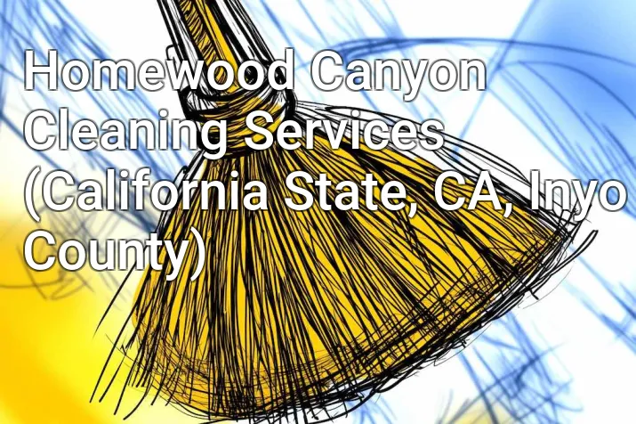 Homewood Canyon Cleaning Services (California State, CA, Inyo County)