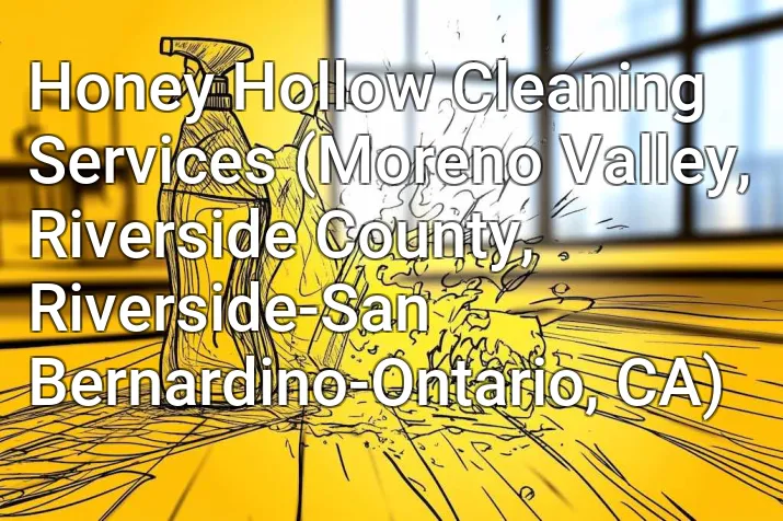 Honey Hollow Cleaning Services (Moreno Valley, Riverside County, Riverside-San Bernardino-Ontario, CA)