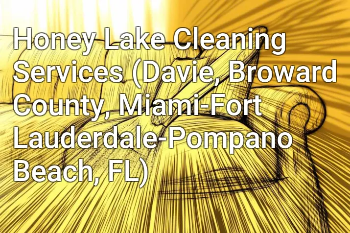 Honey Lake Cleaning Services (Davie, Broward County, Miami-Fort Lauderdale-Pompano Beach, FL)