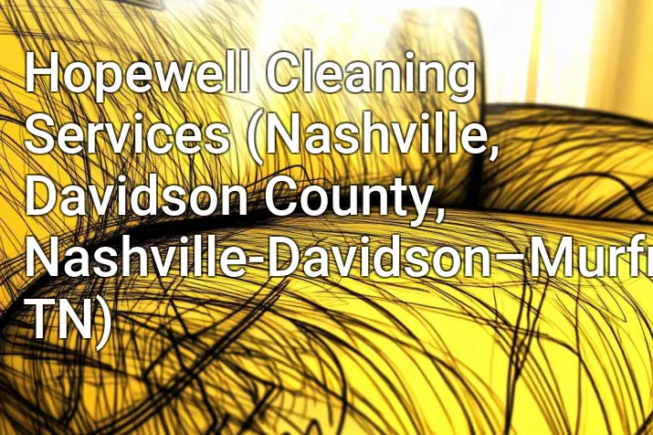 Hopewell Cleaning Services (Nashville, Davidson County, Nashville-Davidson–Murfreesboro–Franklin, TN)