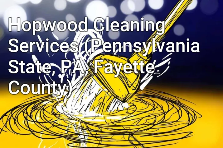 Hopwood Cleaning Services (Pennsylvania State, PA, Fayette County)