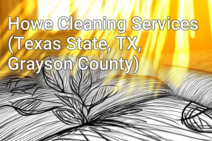 Howe Cleaning Services (Texas State, TX, Grayson County)