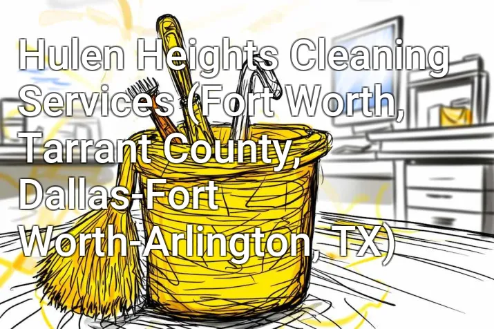 Hulen Heights Cleaning Services (Fort Worth, Tarrant County, Dallas-Fort Worth-Arlington, TX)