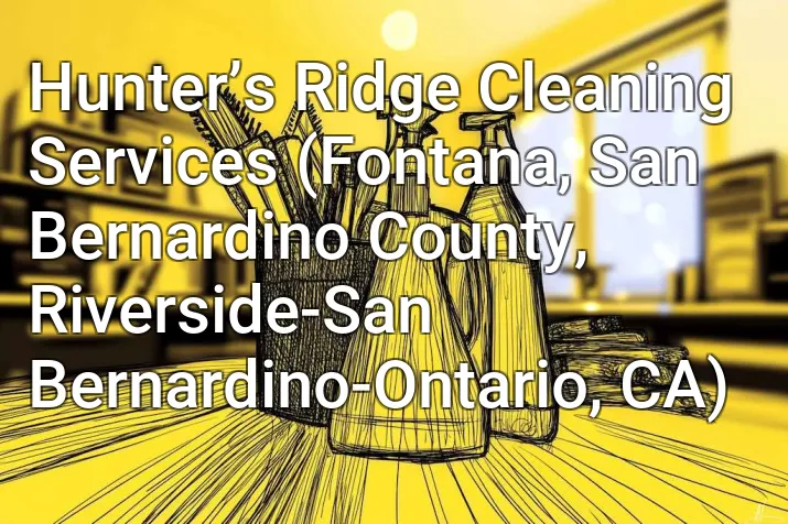 Hunter’s Ridge Cleaning Services (Fontana, San Bernardino County, Riverside-San Bernardino-Ontario, CA)