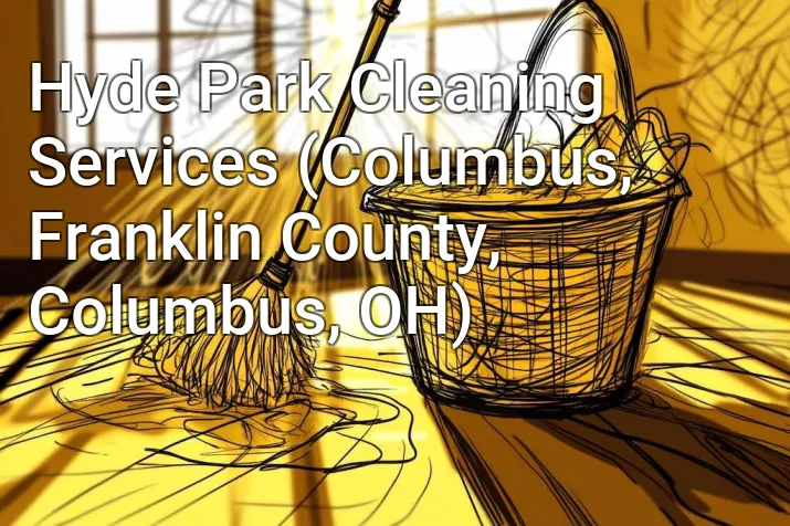 Hyde Park Cleaning Services (Columbus, Franklin County, Columbus, OH)