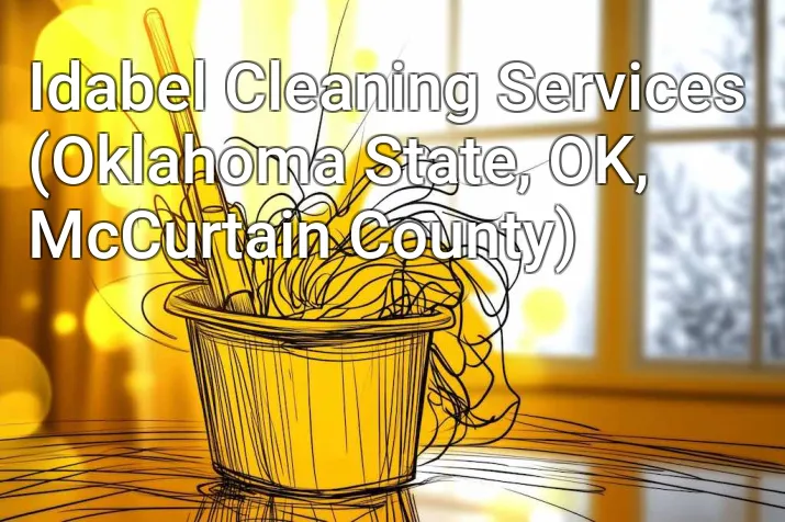 Idabel Cleaning Services (Oklahoma State, OK, McCurtain County)