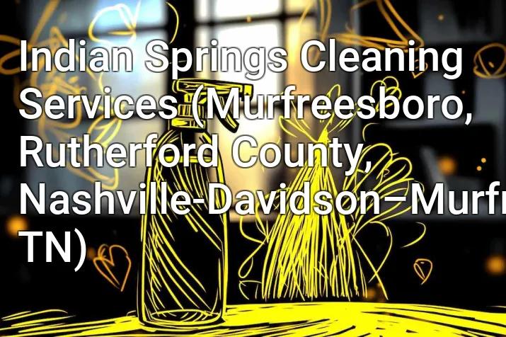 Indian Springs Cleaning Services (Murfreesboro, Rutherford County, Nashville-Davidson–Murfreesboro–Franklin, TN)