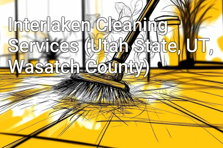 Interlaken Cleaning Services (Utah State, UT, Wasatch County)