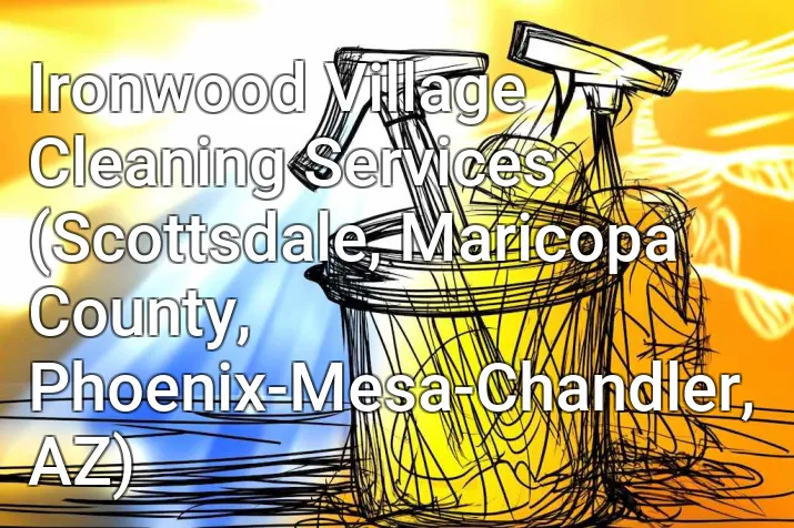 Ironwood Village Cleaning Services (Scottsdale, Maricopa County, Phoenix-Mesa-Chandler, AZ)