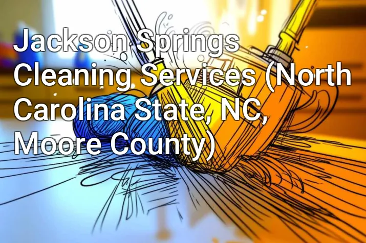 Jackson Springs Cleaning Services (North Carolina State, NC, Moore County)