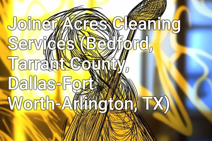 Joiner Acres Cleaning Services (Bedford, Tarrant County, Dallas-Fort Worth-Arlington, TX)