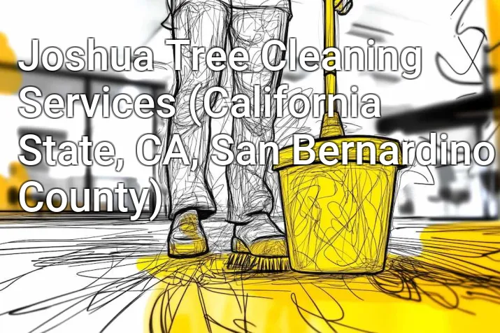 Joshua Tree Cleaning Services (California State, CA, San Bernardino County)