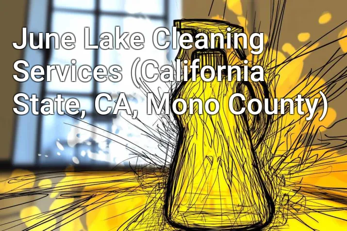 June Lake Cleaning Services (California State, CA, Mono County)
