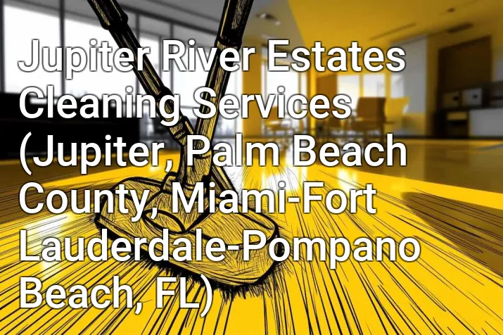 Jupiter River Estates Cleaning Services (Jupiter, Palm Beach County, Miami-Fort Lauderdale-Pompano Beach, FL)