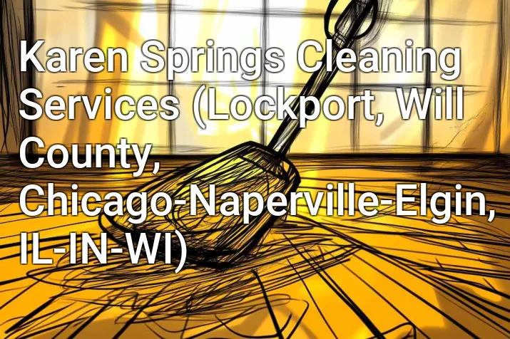 Karen Springs Cleaning Services (Lockport, Will County, Chicago-Naperville-Elgin, IL-IN-WI)