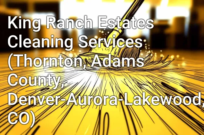 King Ranch Estates Cleaning Services (Thornton, Adams County, Denver-Aurora-Lakewood, CO)