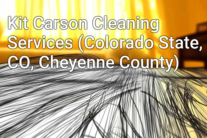 Kit Carson Cleaning Services (Colorado State, CO, Cheyenne County)