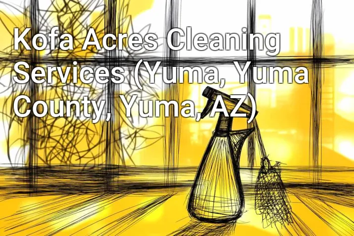 Kofa Acres Cleaning Services (Yuma, Yuma County, Yuma, AZ)