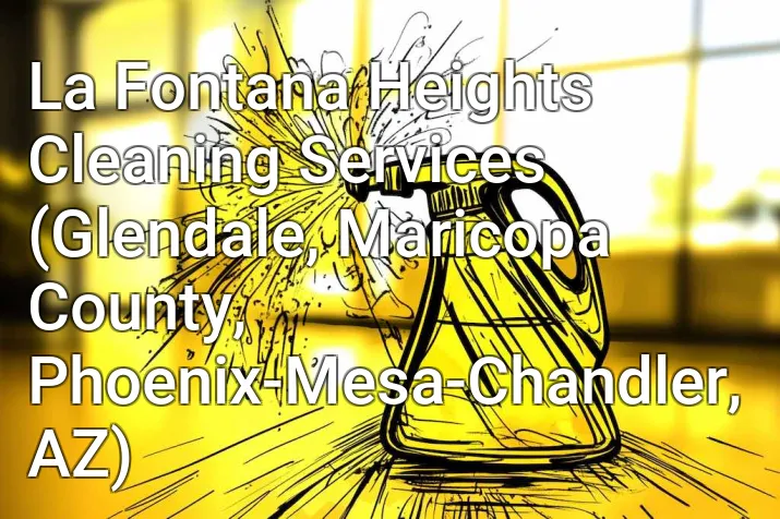 La Fontana Heights Cleaning Services (Glendale, Maricopa County, Phoenix-Mesa-Chandler, AZ)