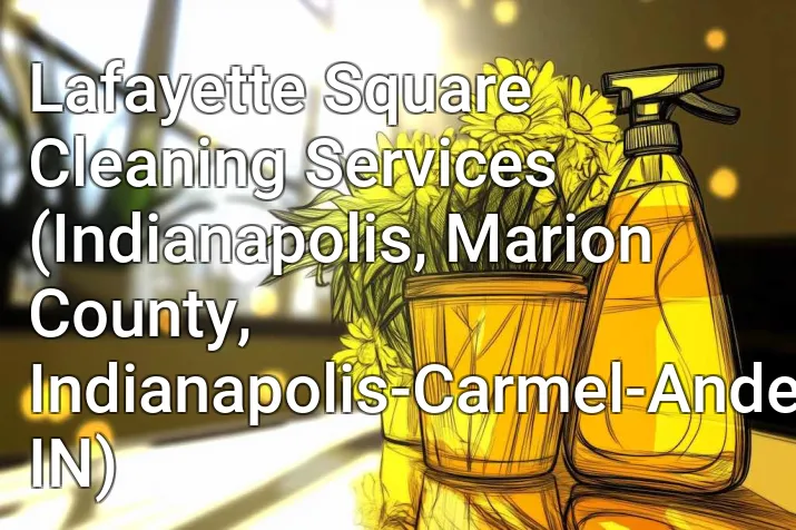 Lafayette Square Cleaning Services (Indianapolis, Marion County, Indianapolis-Carmel-Anderson, IN)